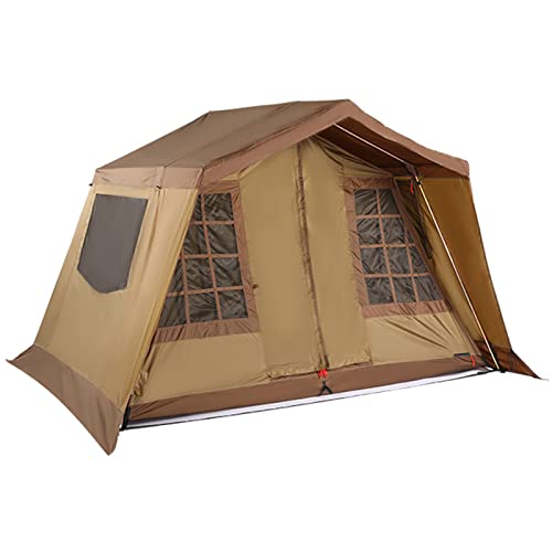 Tipi-Zelt für 5–6 Personen/Instantzelt für Camping, Winddichte Kuppel-Familienzelte für Camping, Wandern und Outdoor, tragbares Zelt mit Tragetasche, für 3 Jahreszeiten Vision von OUZBEM
