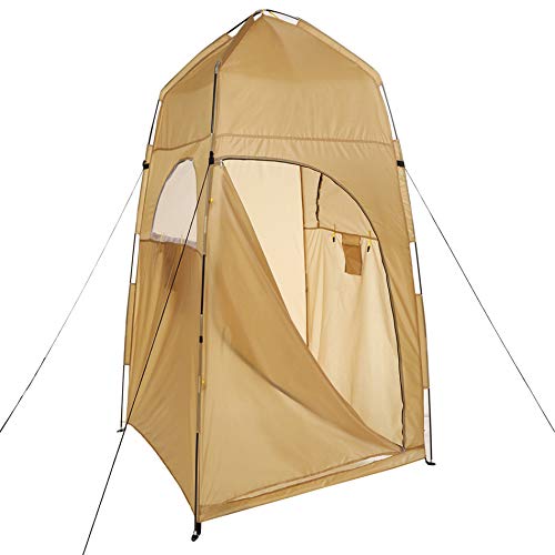 Tragbares Zelt, Dusch-Umkleidezelt, einfache Installation, Regen- und Sonnenschutz, Faltbare Pop-up-Zelte, geeignet für Outdoor-Wandern, Camping, Tourismus Vision von OUZBEM