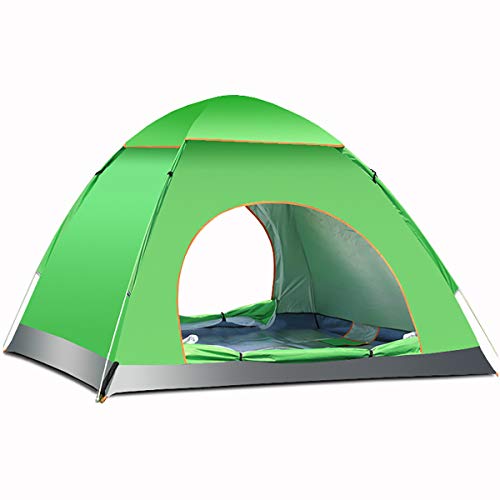 Zelt, Pop-up-Zelt, 2-, 3-, 4-Mann-Campingzelt, wasserdicht, Four Seasons Universal-Reisezelt, tragbares Zelt mit Rucksack, grün Vision von OUZBEM