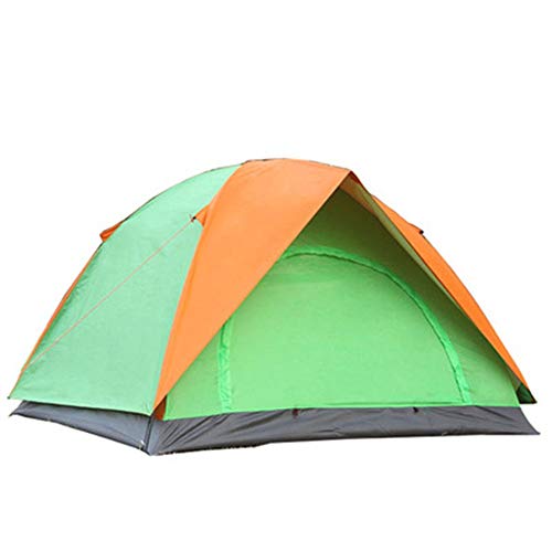 Zelt im Freien für 3 Personen – 4 Personen, regendichtes Zelt, Doppeltür-Zelt, Camping, Camping, große Raumstruktur mit guter Stabilität und Belüftung Vision von OUZBEM