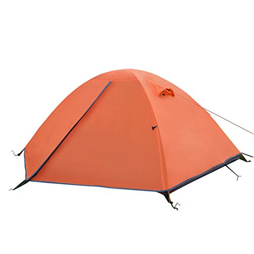 Zeltzelt, 2-Personen-Campingzelt, doppellagig, tragbare Handtasche zum Wandern für Wanderreisen Vision von OUZBEM
