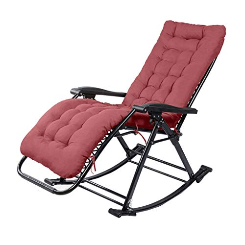 Zero Gravity Lounge Chair, Liegestuhl, Schaukelstuhl mit Polsterung für Erwachsene im Wohnzimmer, zusammenklappbar, leicht |Outdoor-Garten-Liegestühle für Terrasse, Sonnenliege, Lounge-Stuhl, Favorit von OUZBEM