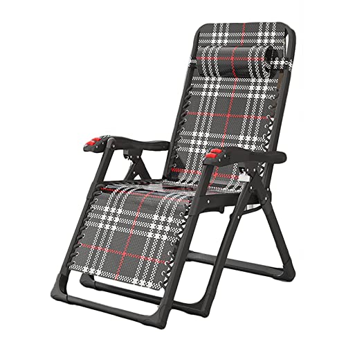 Zero Gravity Lounge Chair, Premium Zero Gravity Klapp-Liegestuhl, faltbarer Terrassen-Liegestuhl für Strand, Rasen, Camping, Pool, Bräunung, Sonne, Sonnenbaden, Kinderbett, Lounge-Stuhl, bequemes von OUZBEM