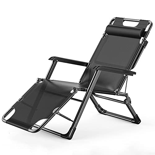 Zero Gravity Lounge Chair, Zero Gravity Chair, klappbarer Chaiselongue-Stuhl für Outdoor, Rasen, Terrasse, Strand, Sonnenbaden, Deck, tragbar, leicht, verstellbar, Camping-Liegestuhl, Lounge-Stuhl von OUZBEM