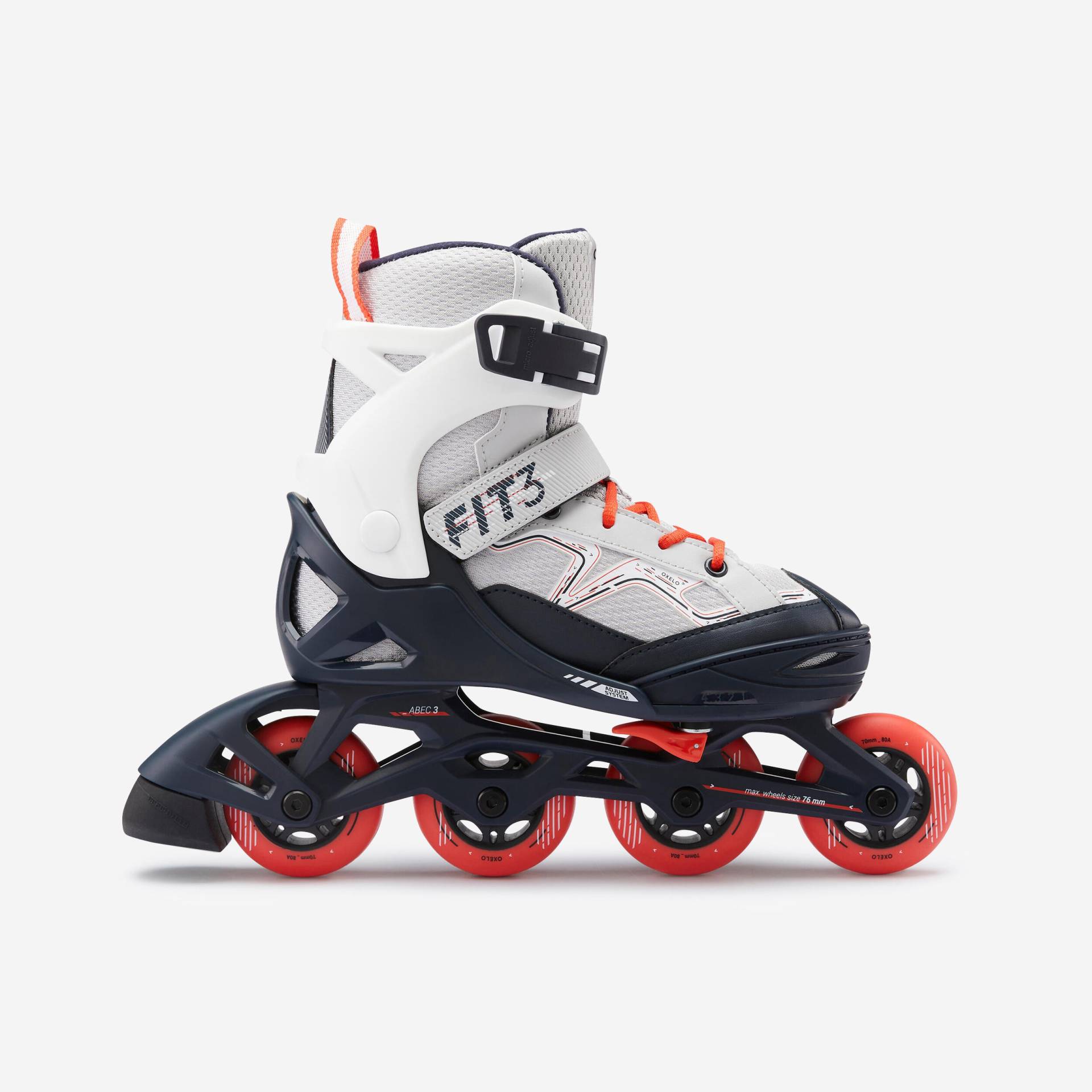 Inline-Skates Inliner Kinder - FIT 3 grau/rot von OXELO