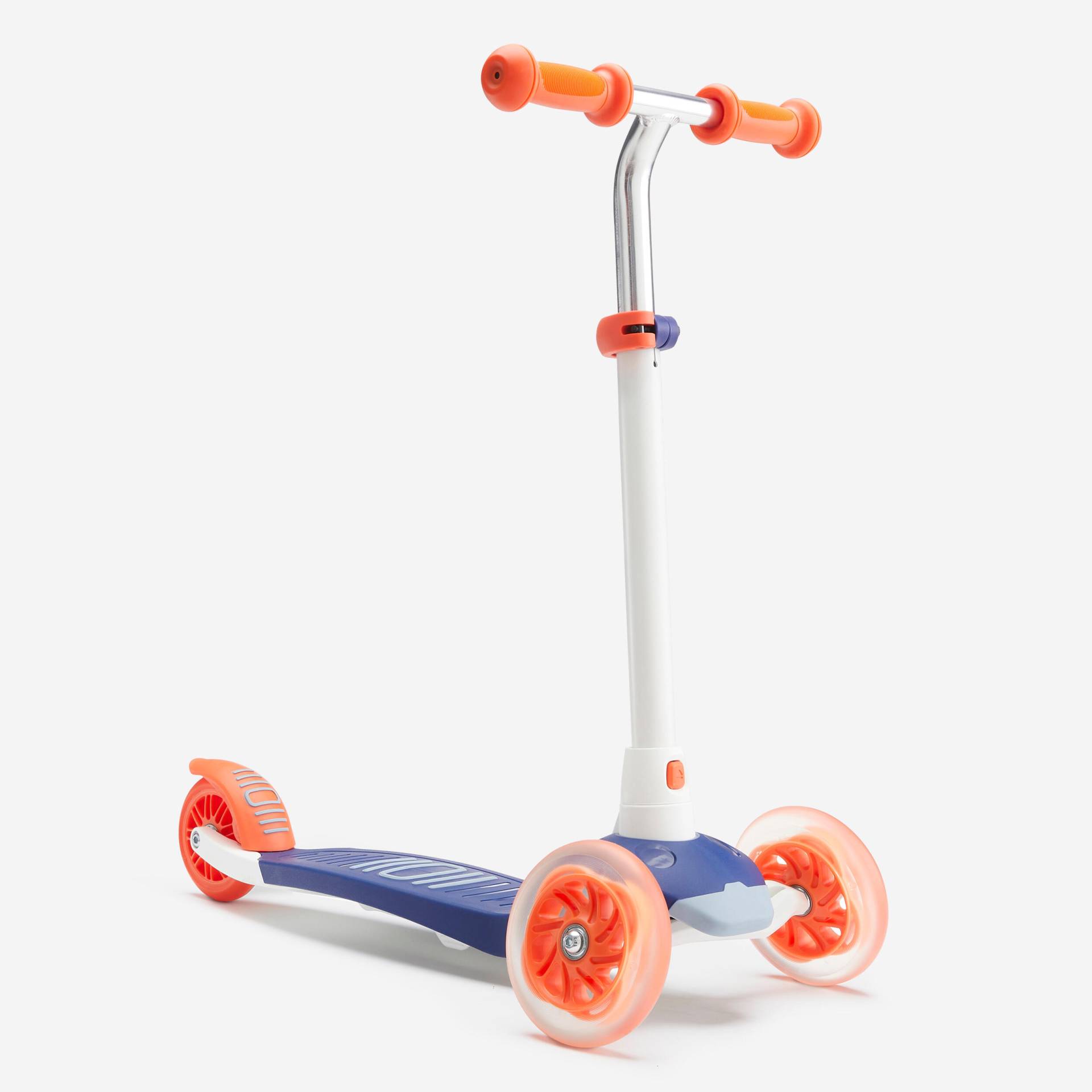 Scooter Tretroller Kinder 3 Rollen B1 500 blau/orange von OXELO