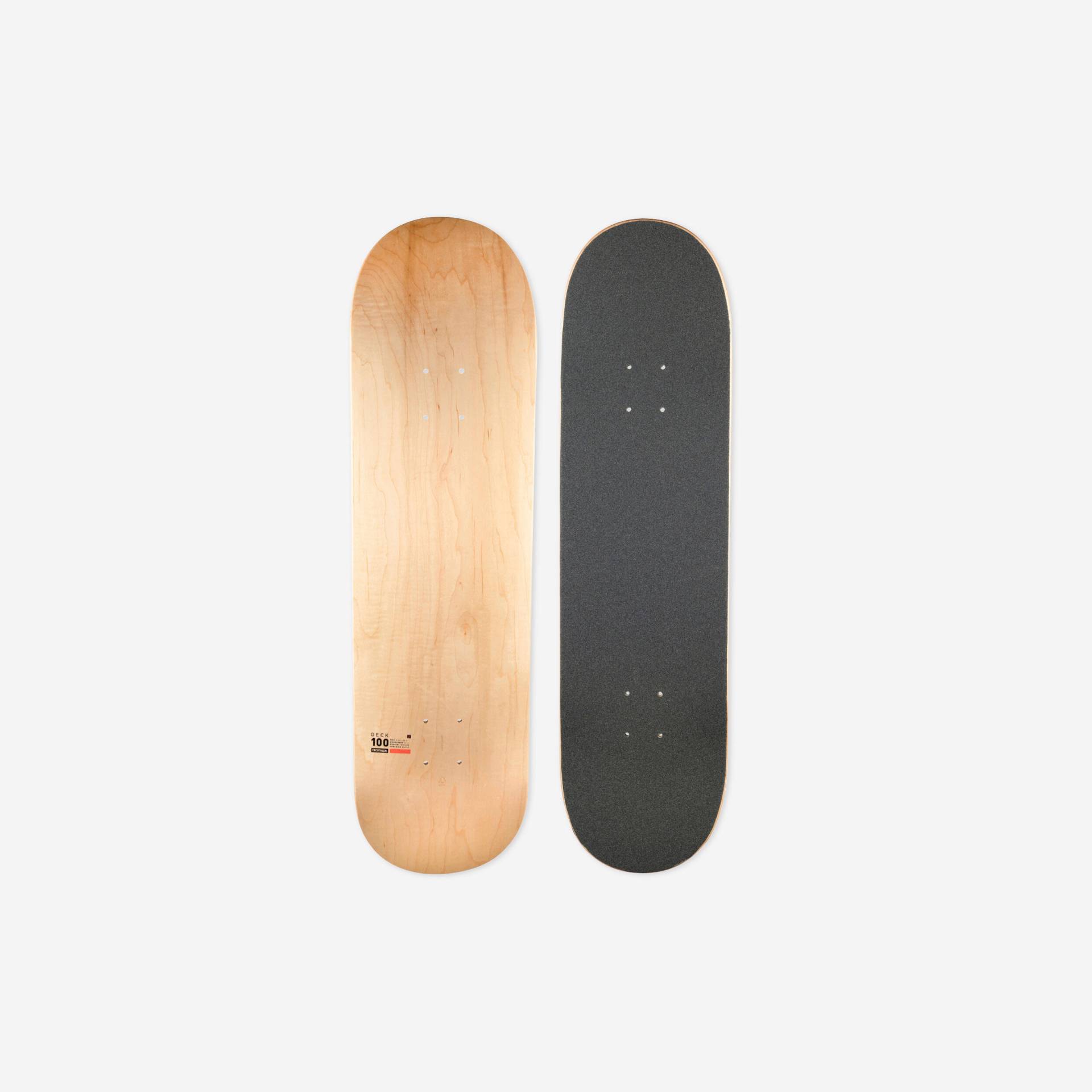 Skateboard Deck Ahornholz mit Griptape DK100 8,5" von OXELO