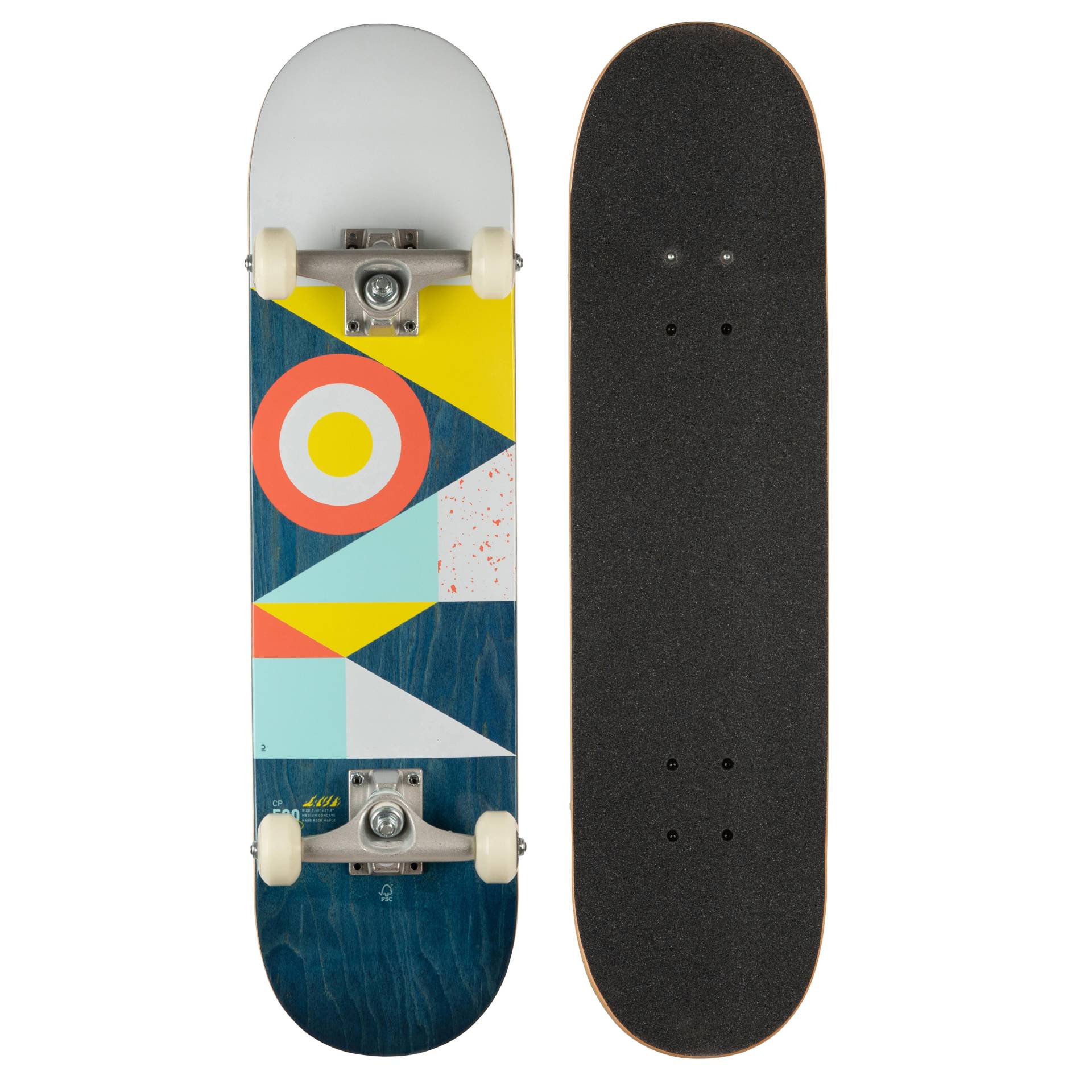 Skateboard Deck - CP500 Mid Flag 7,5" von OXELO