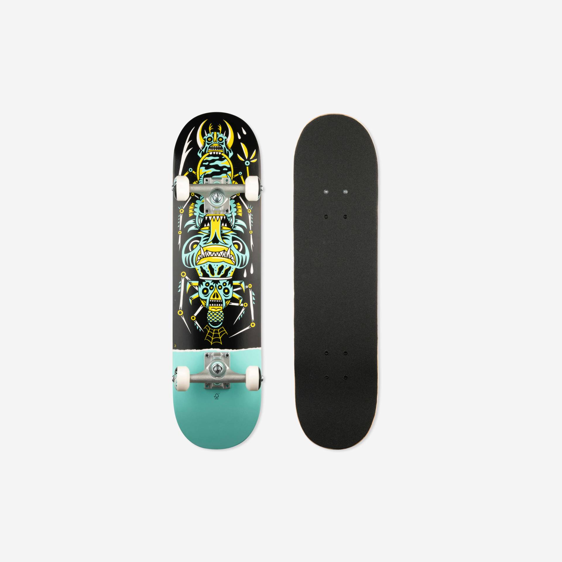 Skateboard Deck Kinder 3–7 Jahre CP100 MINI 7,25" Insects von OXELO