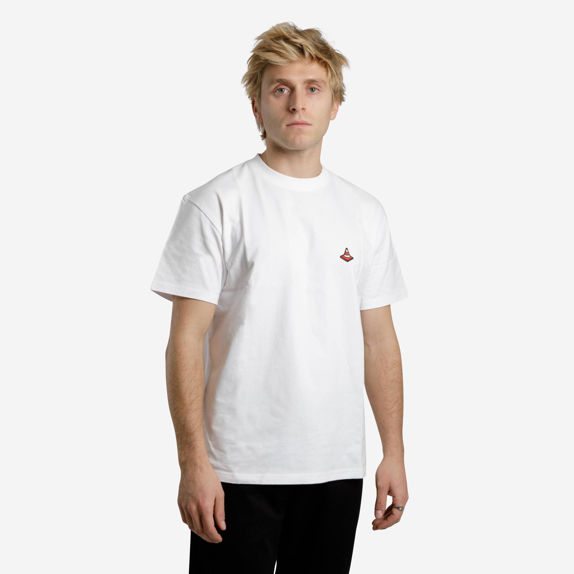 T-Shirt kurzarm Skateboarding - TS500 Trafic weiss von OXELO