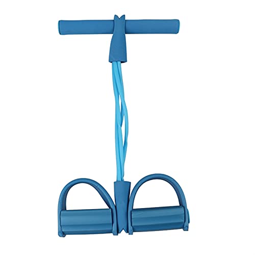 OXIDAX Fitnessgummi 4 Röhrenwiderstand Bands Latex-Pedal-Trainer Sit-up Pull-Seil Expander-Elastizbänder Yoga-Ausrüstung Pilates-Training für Fitness (Color : Blue) von OXIDAX