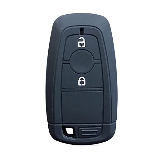 OYTHO Auto Schlüssel Cover,Für Ford Kuga Ecosport Ranger Raptor 2-Tasten-Smart-Keyless-Zubehör Silikon-Auto-Fernschlüsselabdeckung Schlüsselanhänger von OYTHO