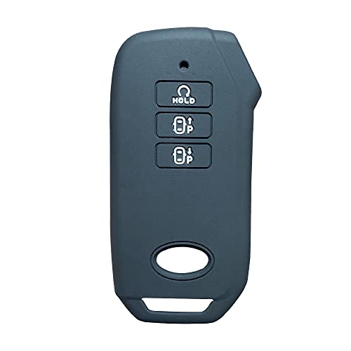 OYTHO Auto Schlüssel Cover,Für Kia EV6 K5 Carnival Mq4 Seltos DL3 7-Tasten-Fernbedienung Keychain Keyless Key Case Silikon-Autoschlüssel-Abdeckung Fob von OYTHO