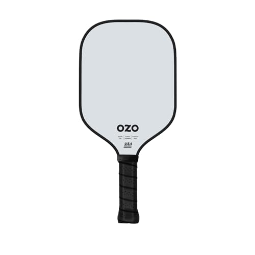 OZO Pickleball – Spark Fusion Essence – USAPA-Zugelassener Hybrid-Schläger für Anfänger – Graphit-Oberfläche (Silver) von OZO