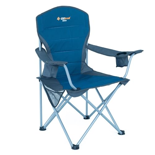 OZtrail Unisex-Youth Deluxe ARM Chair-Blue, Standard von OZtrail