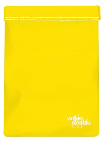 Oakie Doakie Dice Unisex – Erwachsene Würfelbeutel groß Aufbewahrungstasche, Gelb, 105 x128 mm von Oakie Doakie Dice