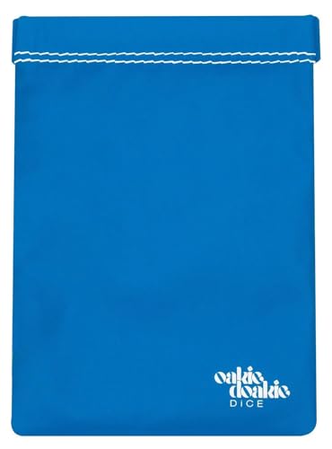 Oakie Doakie Dice Unisex – Erwachsene Würfelbeutel groß Aufbewahrungstasche, Blau, 105 x128 mm von Oakie Doakie Dice