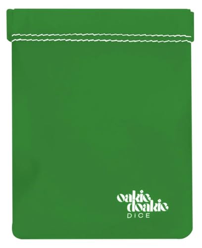 Oakie Doakie Dice Unisex – Erwachsene Würfelbeutel klein Aufbewahrungstasche, Grün, 95 x 115 mm von Oakie Doakie Dice