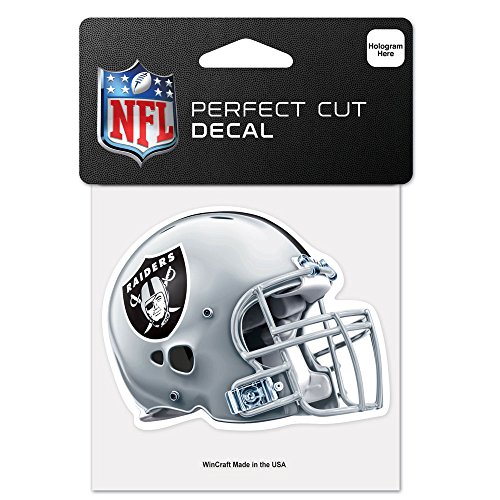 WinCraft NFL Oakland Raiders 95763010 Perfect Cut Color Decal, 10,2 x 10,2 cm, Helm-Edition von Wincraft