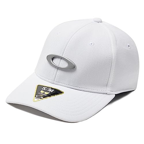 Oakley Apparel and accessories Herren TINCAN Cap Stretch Fit Hats, White/Grey, S/M von Oakley