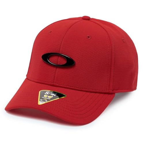 Oakley Apparel and accessories Herren TINCAN Cap Stretch Fit Hats, red, S/M von Oakley