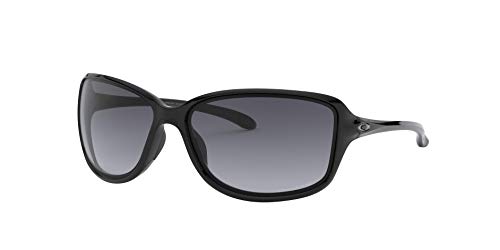 Oakley Damen Sonnenbrille Cohort, Schwarz (Polished Black/Greygradientpolarized), 62 von Oakley
