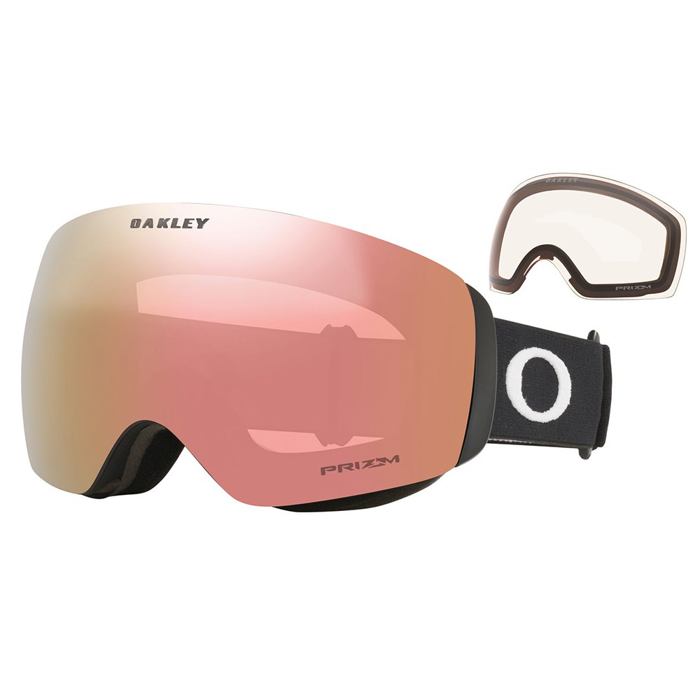 Oakley Flight Deck M Ski Goggles Schwarz Rose Gold/CAT3+Prizm Clear/CAT0 von Oakley