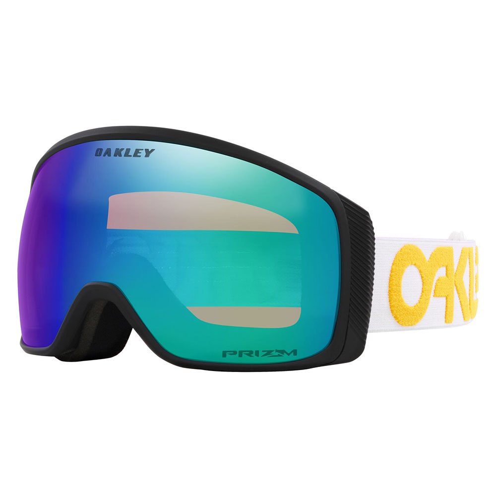 Oakley Flight Tracker M Prizm Ski Goggles Weiß Prizm Argon Iridium/CAT3 von Oakley