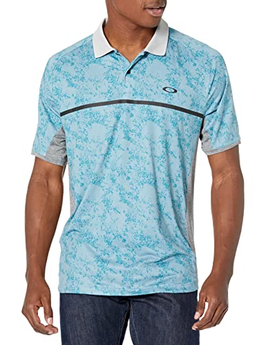 Oakley Herren Sand-Camo Raglan Poloshirt, Blau, XL von Oakley