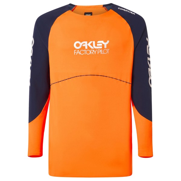 Oakley - Maven Scrub L/S Jersey - Radtrikot Gr L orange von Oakley