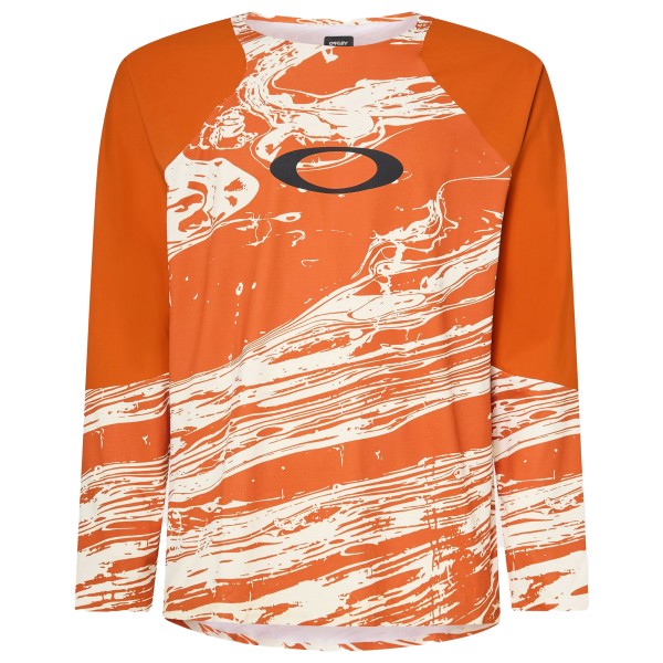 Oakley - Seeker Airline L/S Jersey - Radtrikot Gr L orange von Oakley