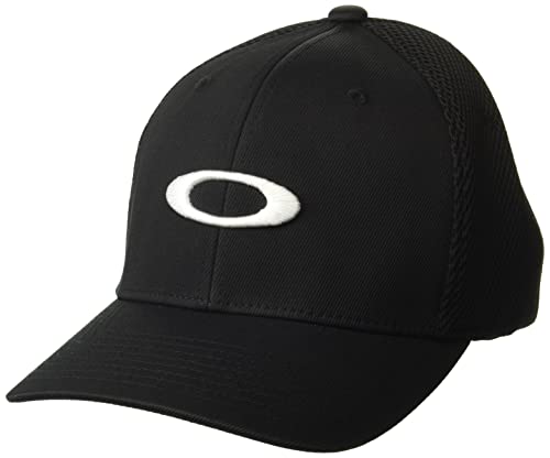 Oakley Unisex-Erwachsene Ellipse Mesh Hat Cap, Schwarz/Weiß, S/M von Oakley