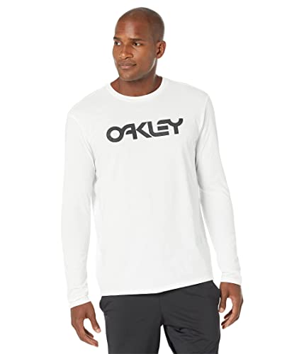 Oakley Unisex-Erwachsene Mark Ii Long Sleeve Tee 2.0 T-Shirt, weiß/schwarz, Groß von Oakley