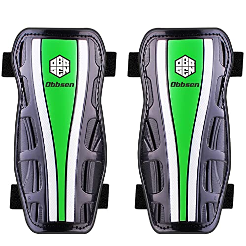 Obbsen Schienbeinschoner Fußball Set für Kinder, Jugendliche und Erwachsene, Fußball-Schienbeinschützer, Fussball Shin Guards/Shin Pads von Obbsen