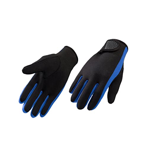 Obelunrp Handschuhe Tauchernuit Handschuhe Flexible Wärme zum Schnorcheln von Tauchsurfen Kajakfahren Rafting Speerfischen Segelgröße Blau 1 Paar von Obelunrp