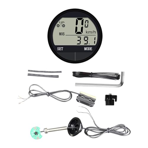 Fahrradcomputer Draht-Tachometer Multifunktions-Draht-Tachometer Kilometerzähler für Distanzverfolgung Radfahren Training Geschwindigkeitstracker von Obotsnoi