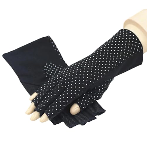 Obotsnoi 2pcs Atmungsaktiven Fingerlosen Fahrhandschuhen Mit Nicht Gleitenden Griffe Bequeme Fäustlinge Zum Und Radfahren Unisex Handschuhe von Obotsnoi