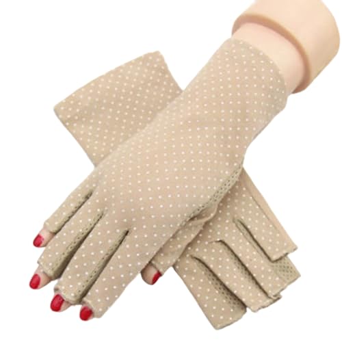 Obotsnoi 2pcs Atmungsaktiven Fingerlosen Fahrhandschuhen Mit Nicht Gleitenden Griffe Bequeme Fäustlinge Zum Und Radfahren Unisex Handschuhe von Obotsnoi