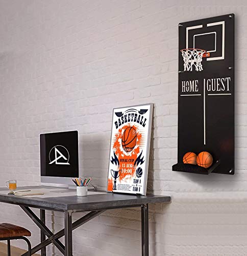 Ocartes Basketballkorb aus Metall, Basketballkorb – Wandmontierter Basketballkorb mit Sportraum, Basketballkorb, Büro, Spielzimmer von Ocartes