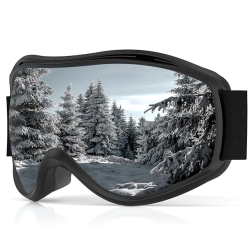Occffy Skibrille Herren Damen Snowboard brille für Brillenträger OTG Anti-Nebel Winter Schneebrille UV-Schutz Kompatibler Helm Ski Goggles für Skifahren Snowboard von Occffy