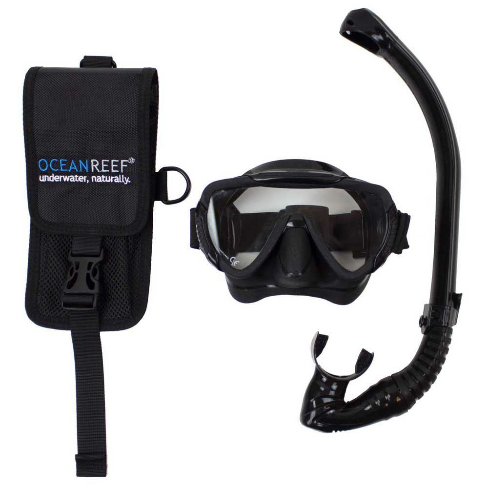 Ocean Reef Bump Back Upmask And Snorkel Package Schwarz von Ocean Reef