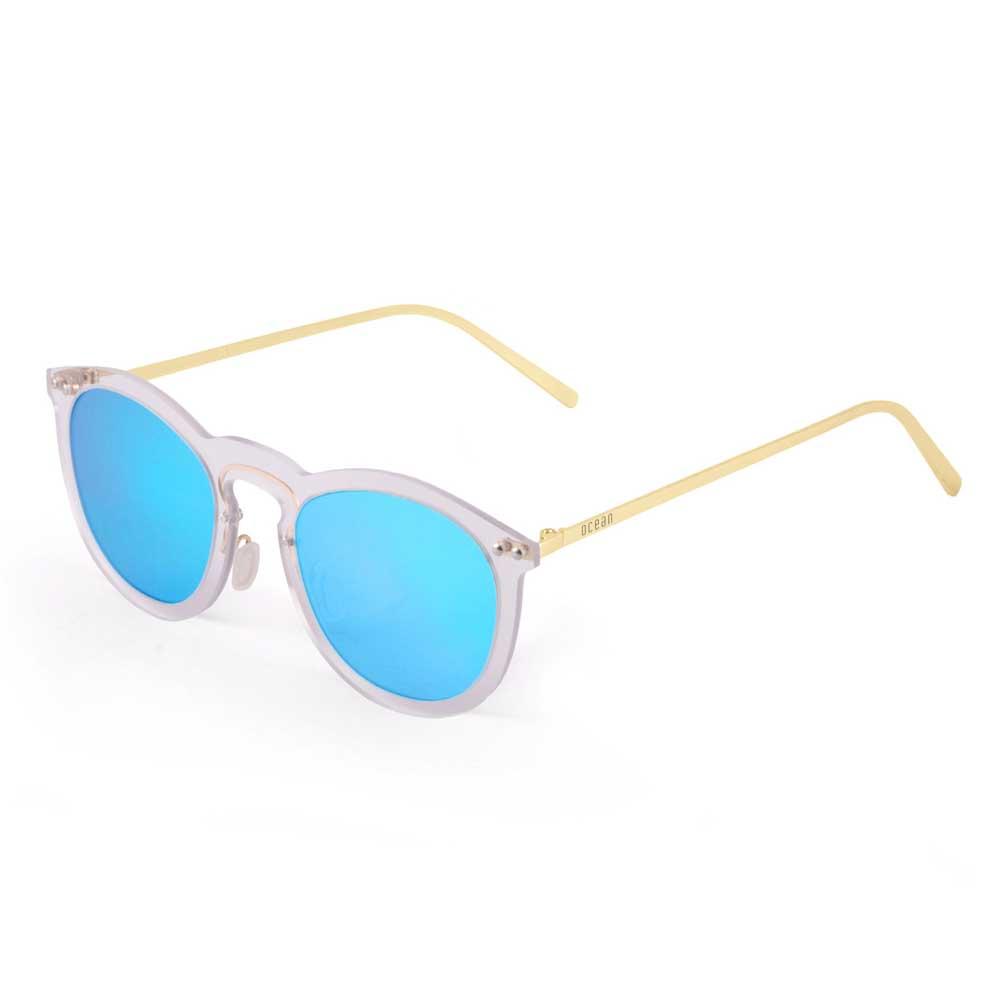Ocean Sunglasses Berlin Polarized Sunglasses Weiß Transparent White / Metal Gold Temple/CAT2 Mann von Ocean Sunglasses