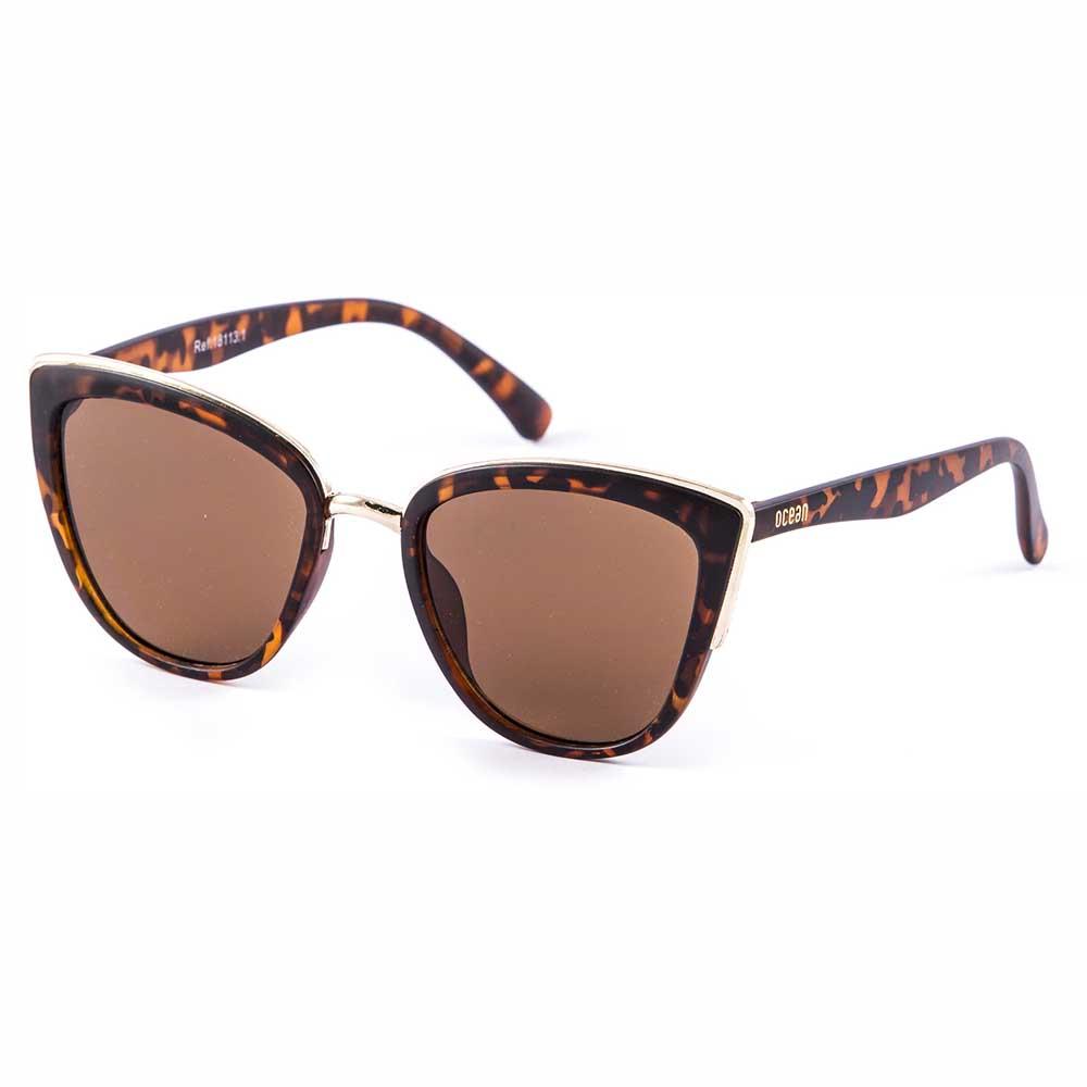 Ocean Sunglasses Cat Eye Sunglasses Braun Brown Flat/CAT2 Mann von Ocean Sunglasses