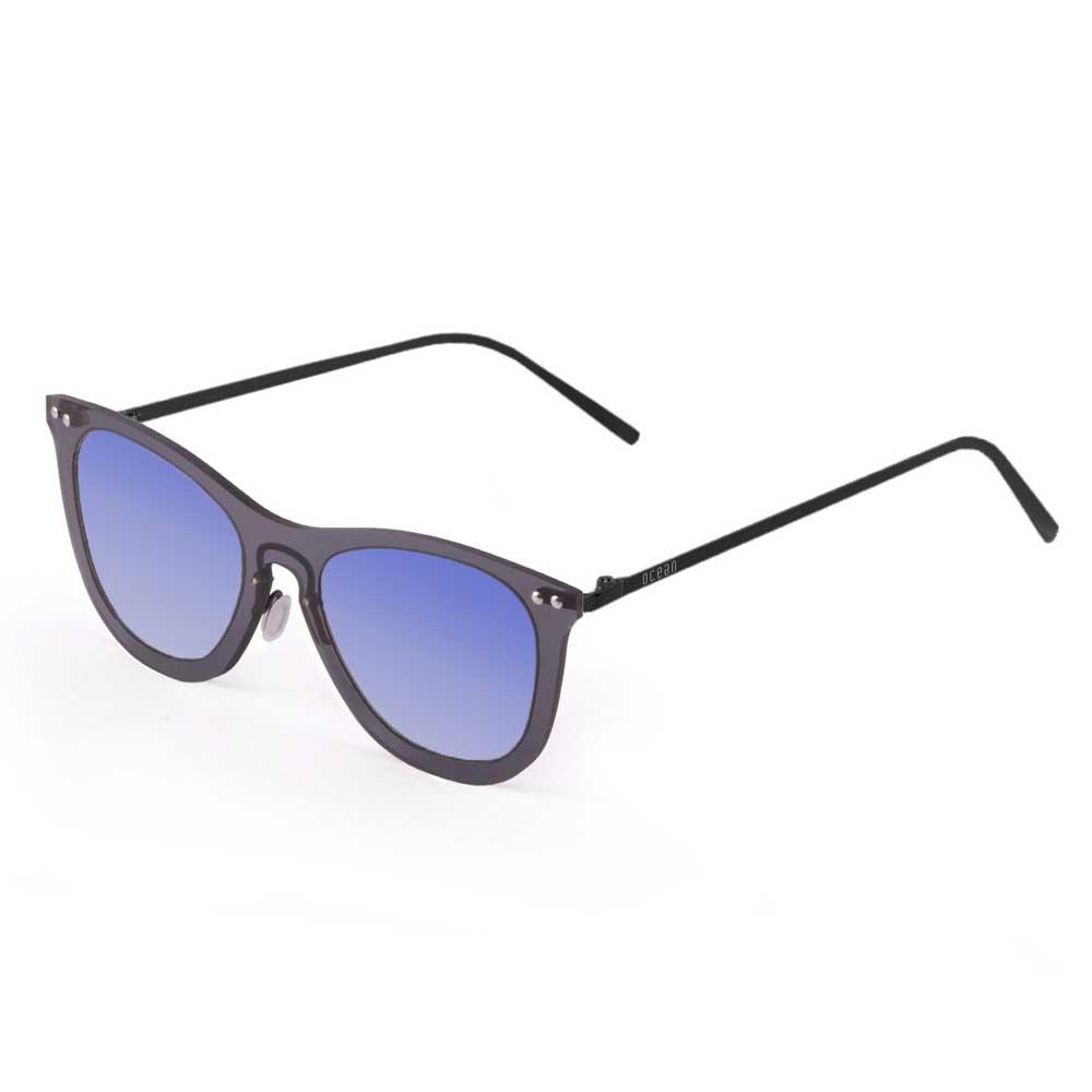 Ocean Sunglasses Genova Polarized Sunglasses Blau,Schwarz Transparent Black / Metal Black Temple/CAT2 Mann von Ocean Sunglasses