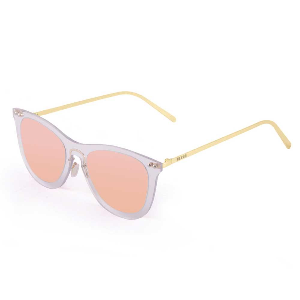 Ocean Sunglasses Genova Sunglasses Weiß Transparent White / Metal Gold Temple/CAT2 Mann von Ocean Sunglasses