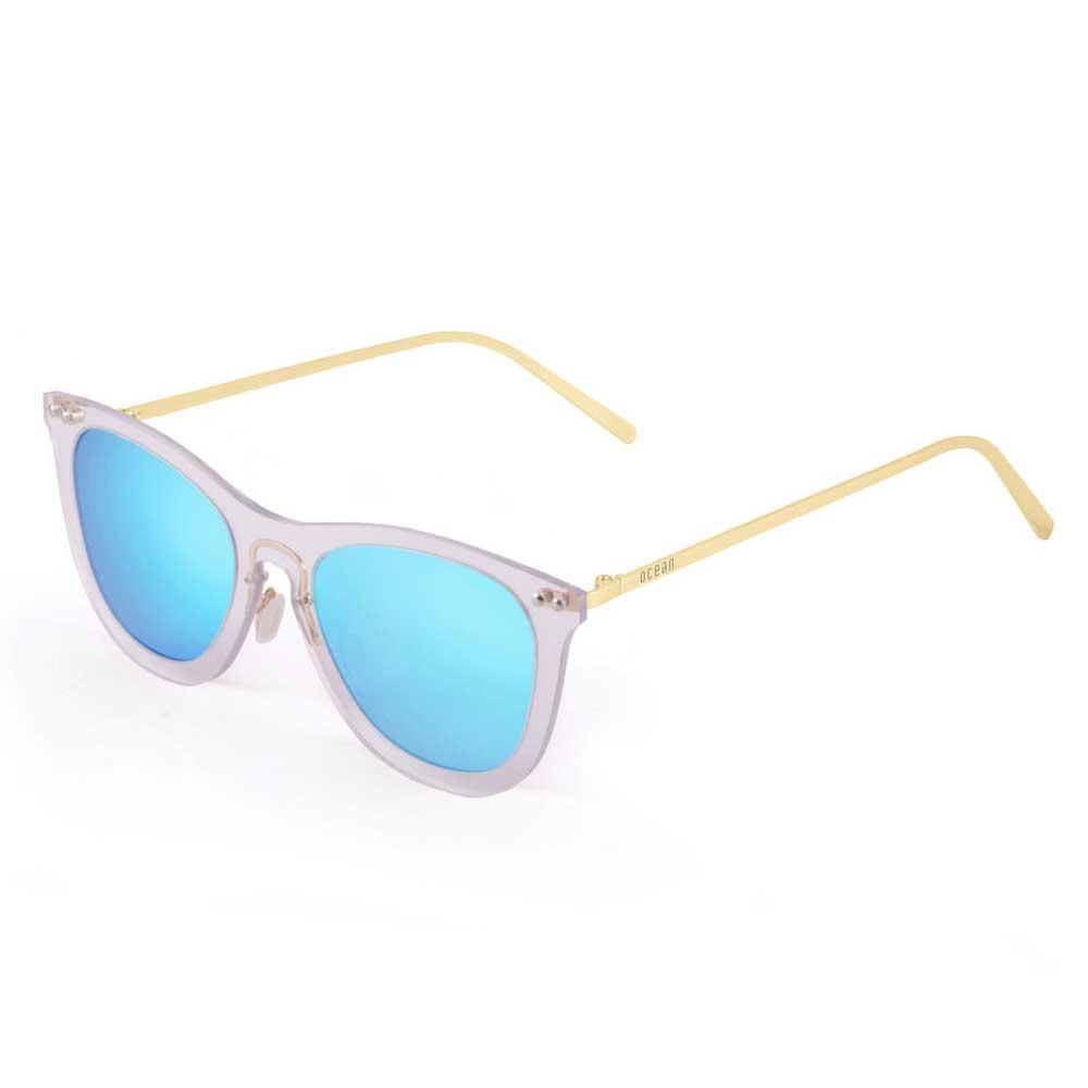 Ocean Sunglasses Genova Sunglasses Weiß Transparent White / Metal Gold Temple / CAT2 Mann von Ocean Sunglasses