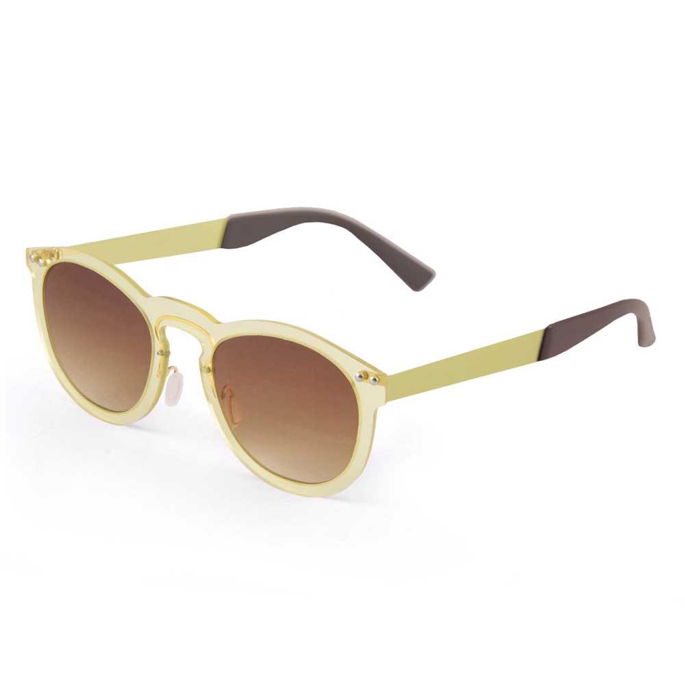 Ocean Sunglasses Ibiza Polarized Sunglasses Braun Transparent Yellow / Metal Gold Temple/CAT2 Mann von Ocean Sunglasses