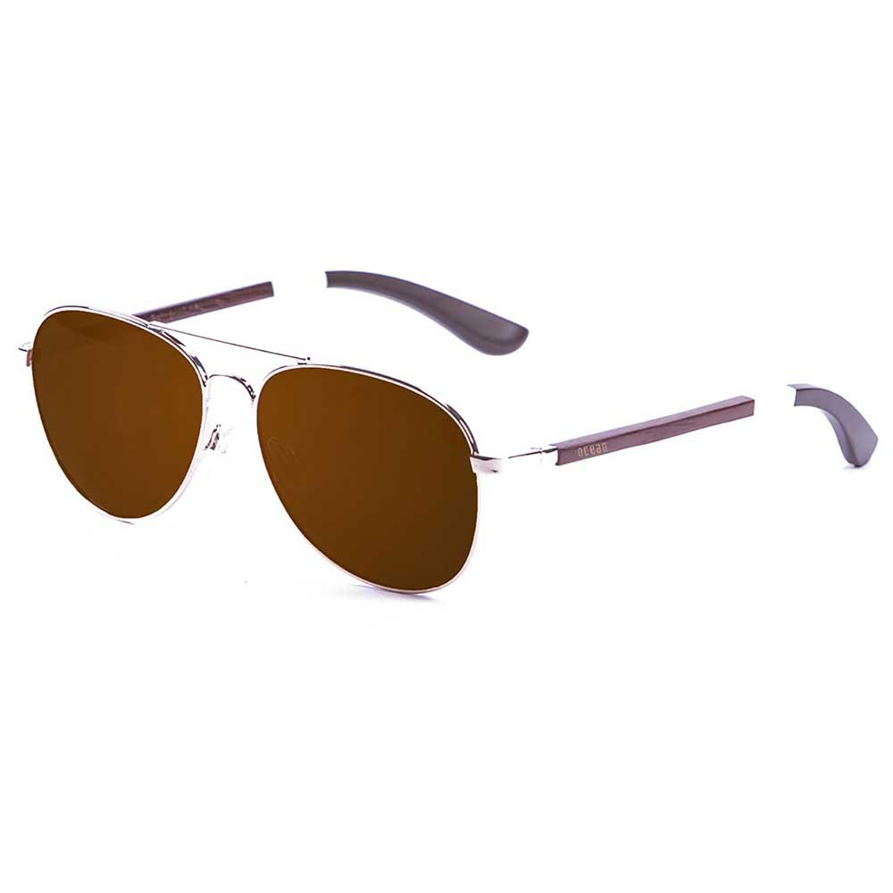 Ocean Sunglasses San Remo Wood Polarized Sunglasses Braun Brown/CAT3 Mann von Ocean Sunglasses
