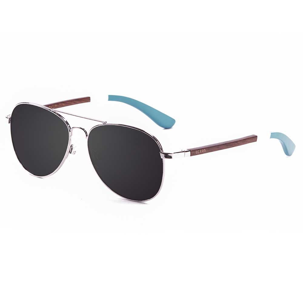 Ocean Sunglasses San Remo Wood Polarized Sunglasses Grau Smoke/CAT3 Mann von Ocean Sunglasses