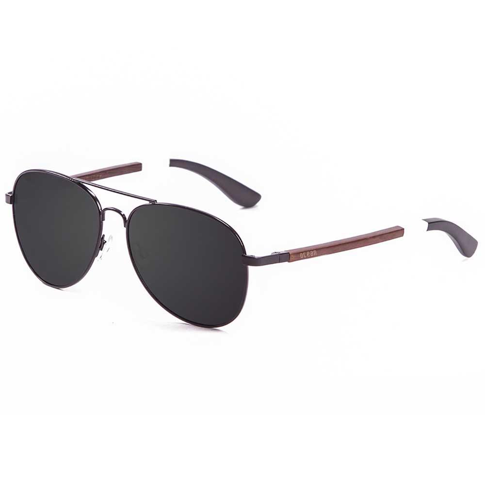 Ocean Sunglasses San Remo Wood Polarized Sunglasses Grau Smoke/CAT3 Mann von Ocean Sunglasses